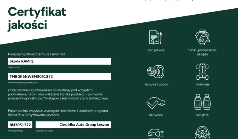 Skoda Kamiq 1.5 TSI Ambition full