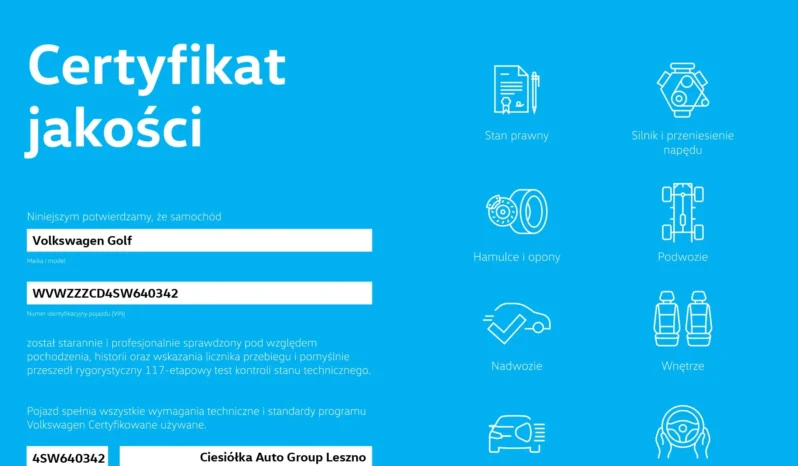 Volkswagen Golf 1.5 eTSI EVO Life DSG full